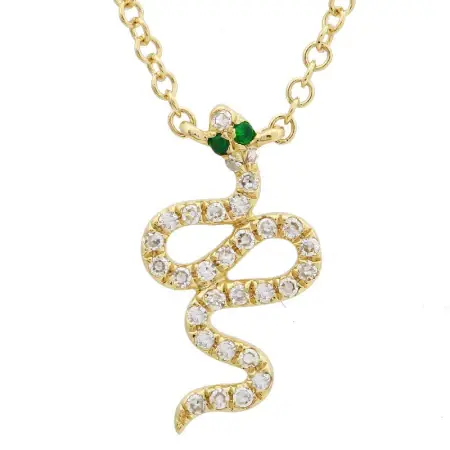 Diamond Snake Necklace
