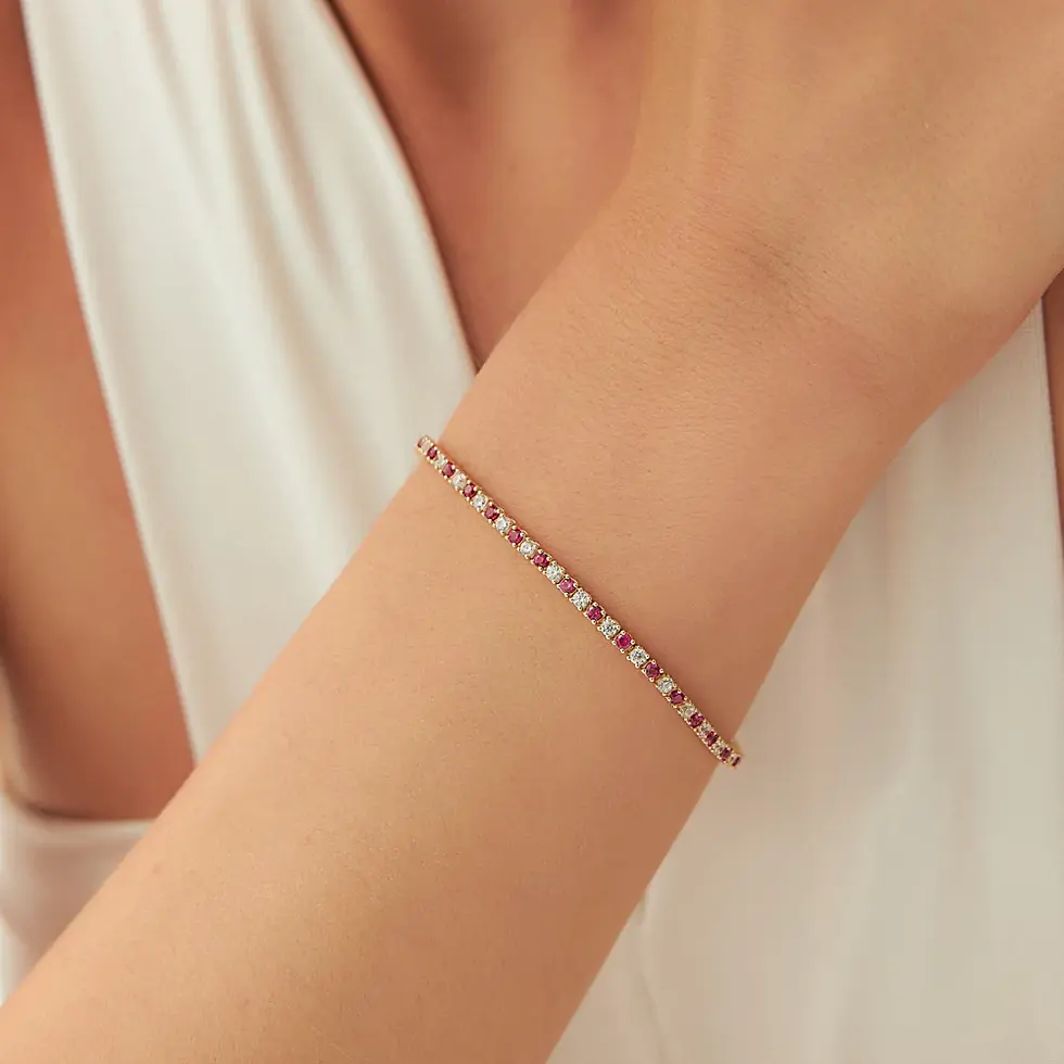 Thumbnail: Ruby Tennis Bracelets