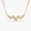 Thumbnail: Gold Floating Diamond Bubble Necklace