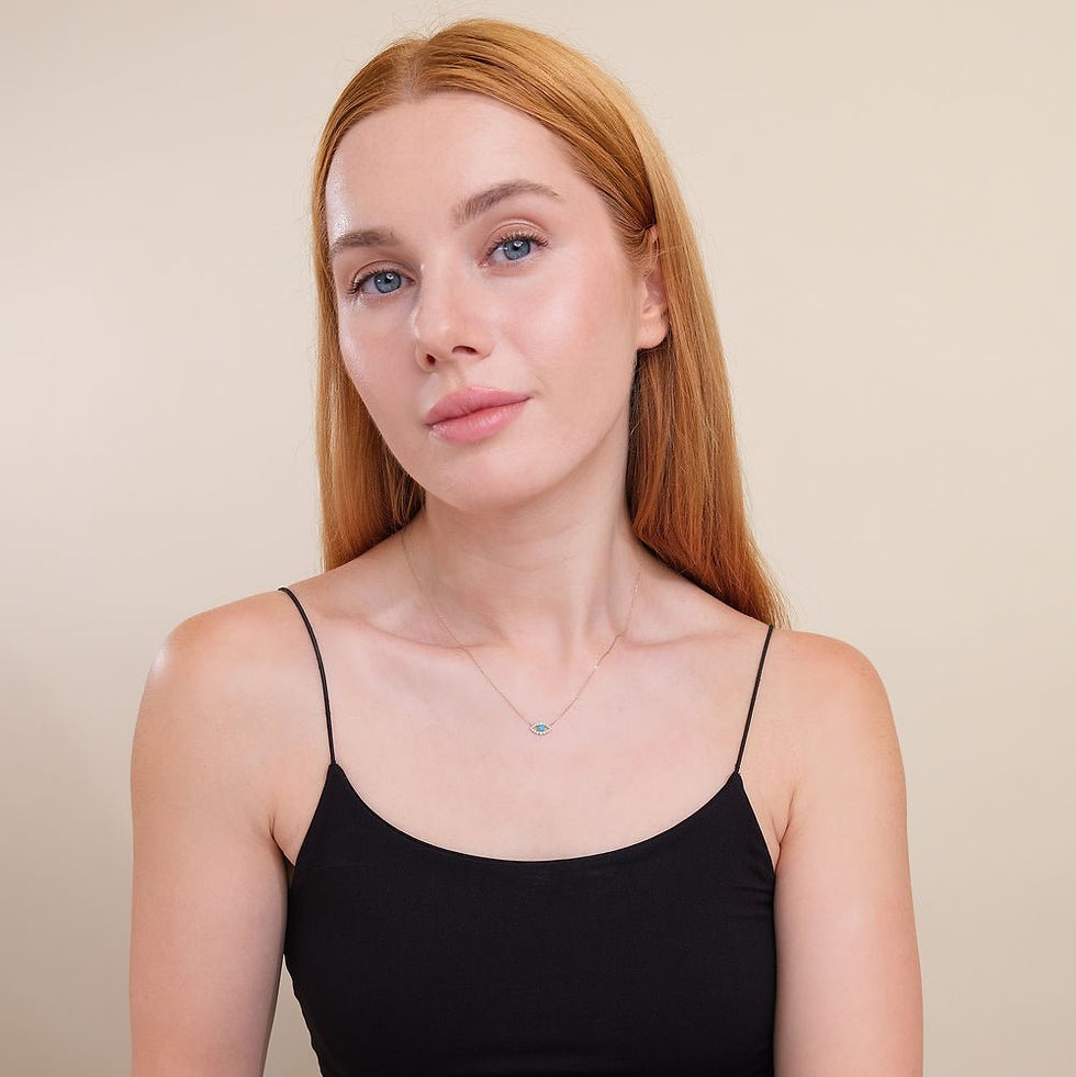 Turquoise Eye Diamond Necklace