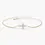 Thumbnail: 14K Solid  Gold Lab-Grown Diamond Cross Bracelet