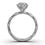 Thumbnail: White Gold Twisted Lab Grown Diamond Engagement Ring
