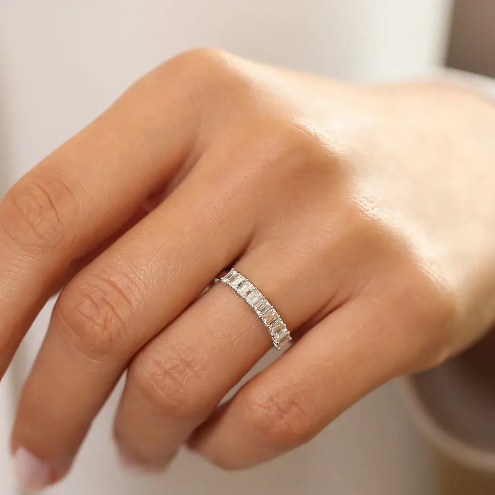 Thumbnail: Diamond Wedding Band for women
