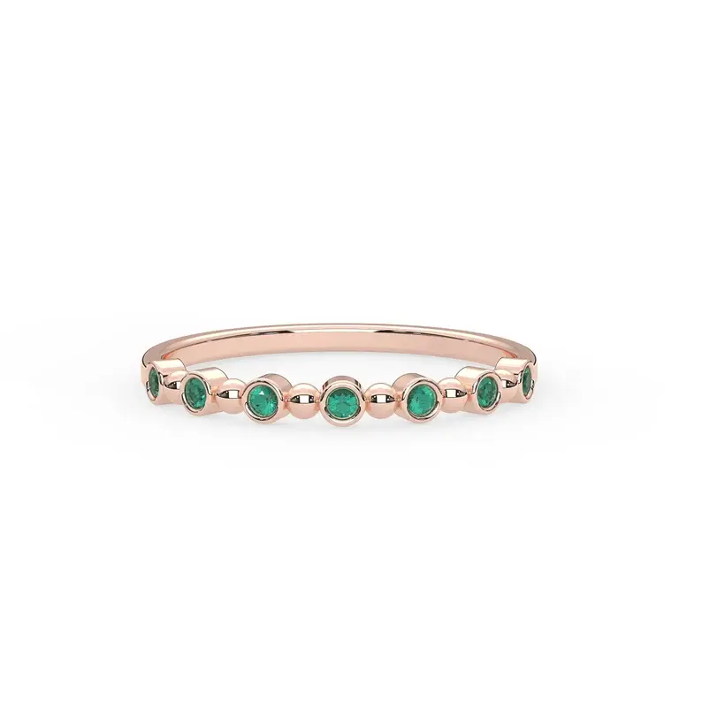 サムネイル： Emerald Bezel Ring