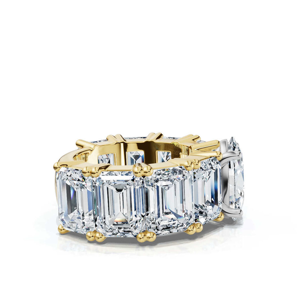 Thumbnail: 18K Yellow Gold Lab Grown Diamond Engagement Ring