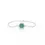 Thumbnail: Natural Emerald Hexagon Bracelet