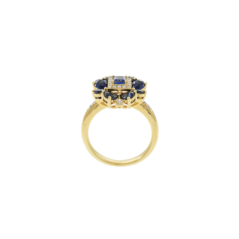 サムネイル： Sapphire Diamond Ring for women