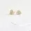 Thumbnail: Moissanite Diamond Gold Mosaic Studs
