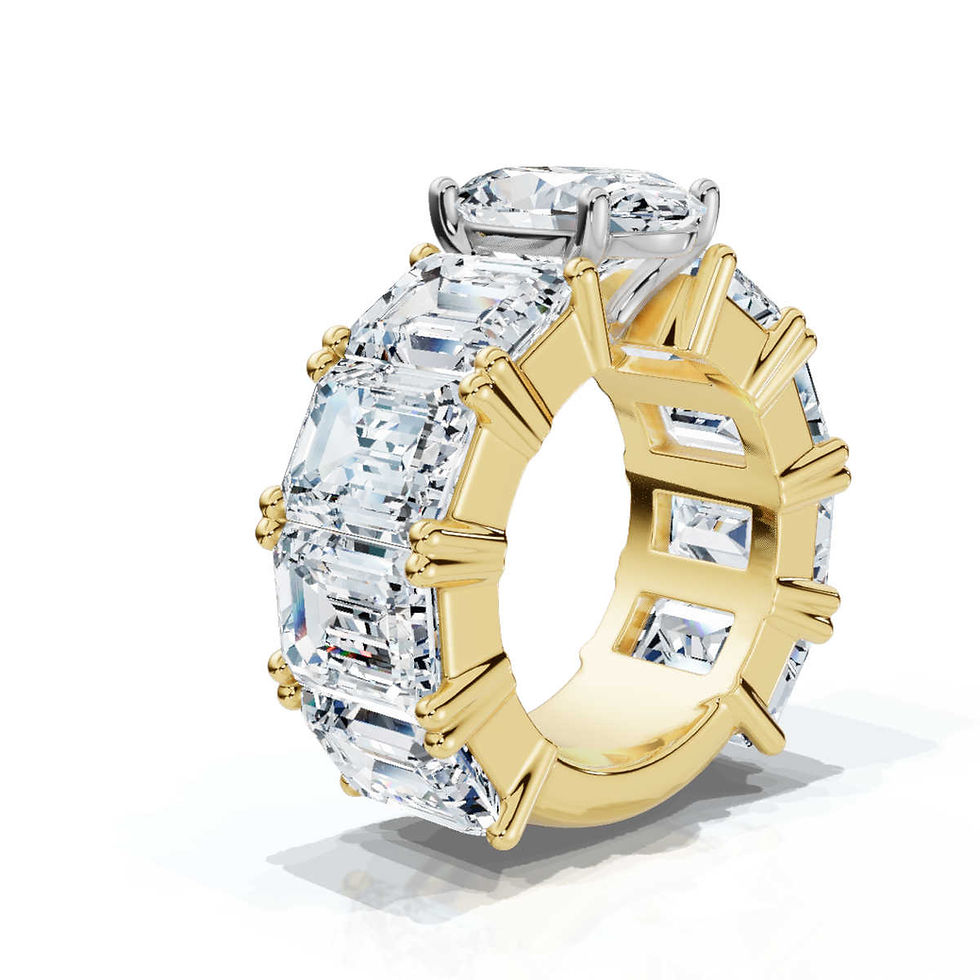 Thumbnail: Yellow Gold Solitaire Lab Grown Diamond Engagement Ring
