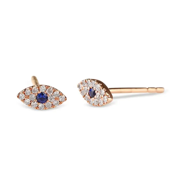 Thumbnail: Diamond Evil Eye Studs