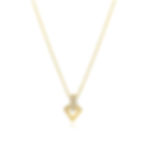 14K Gold Diamond Shaped Necklace