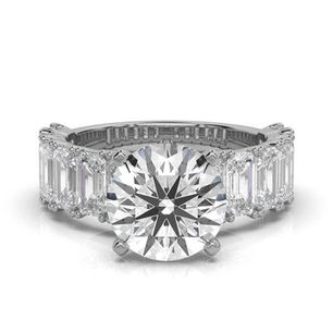 Lab grown diamond ring in solid gold
