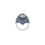 Thumbnail: Blue Sapphire Diamond Flower Ring for women