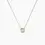 14K Solid Gold Diamond Bezel Necklace