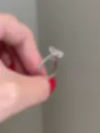 Thumbnail: Marquise Cut Moissanite Engagement Ring for Women
