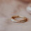 Thumbnail: Double Row Pave Tracer with Princess Cut Diamond Band