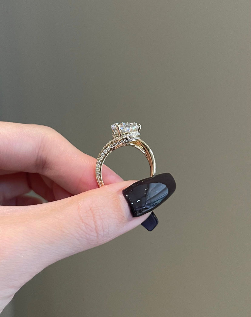 Moissanite Engagement Ring