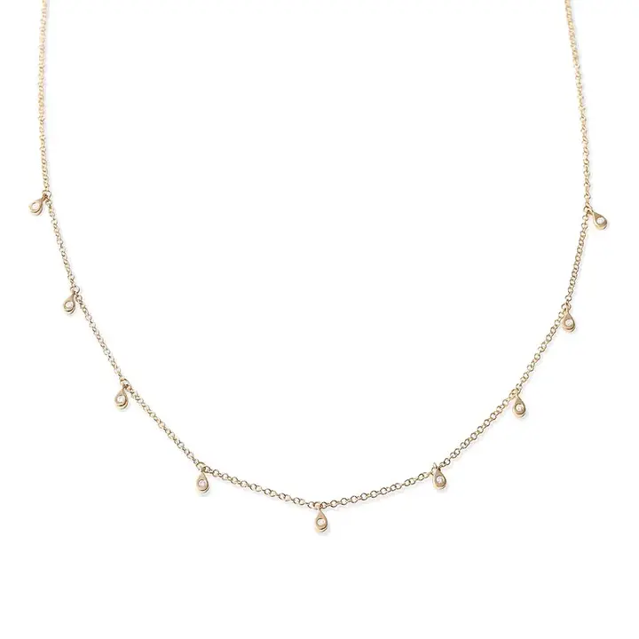 Pear Drop Diamond Choker