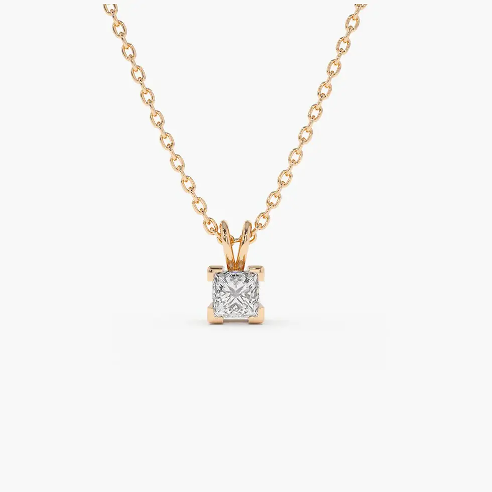 Thumbnail: Solitaire Diamond  Pendant