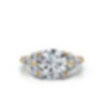 18K Solid Gold 2.5CT Round Shape Lab Grown Diamond Engagement Ring