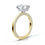 Thumbnail: Solid Gold Lab Grown Diamond Engagement Ring