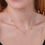 Thumbnail: 18K Solid Gold Diamond Station Necklace