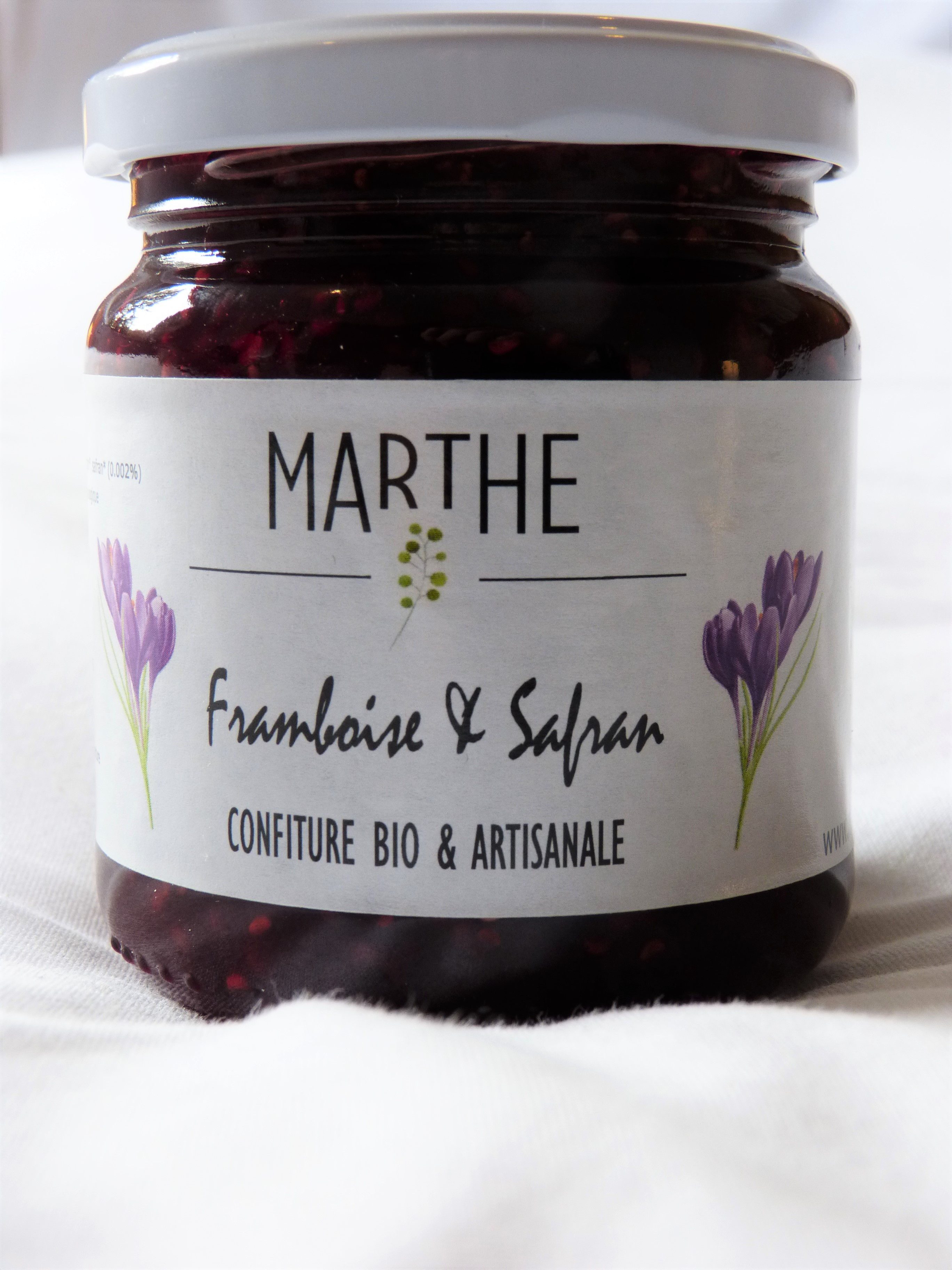 Confiture Bio Framboise Safran