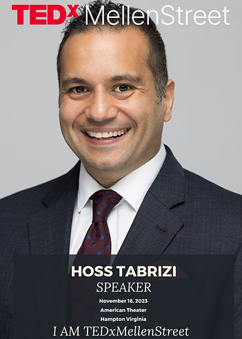 Tedx MellenStreet Hoss Tabrizi Speaker November 18, 2023 American Theater Hampton Virginia