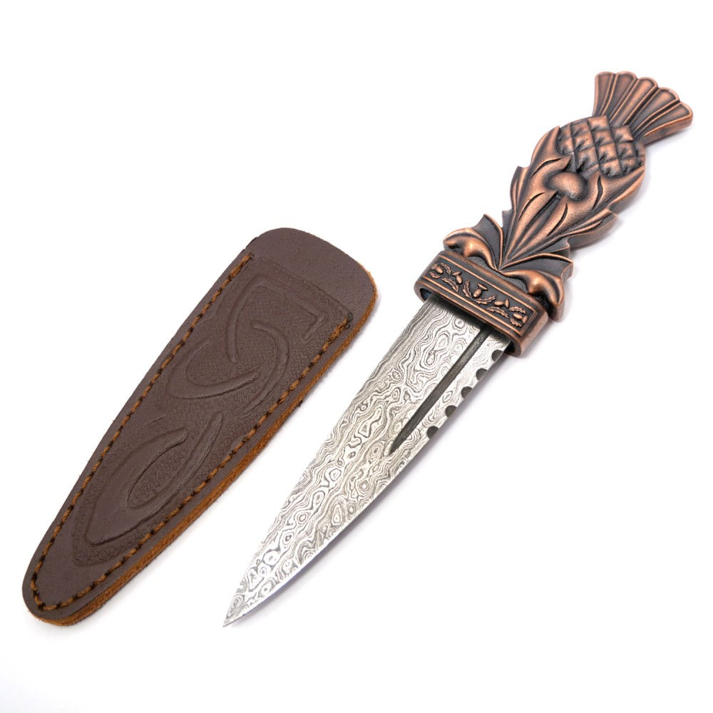 Sgian Dubh - Thistle Copper