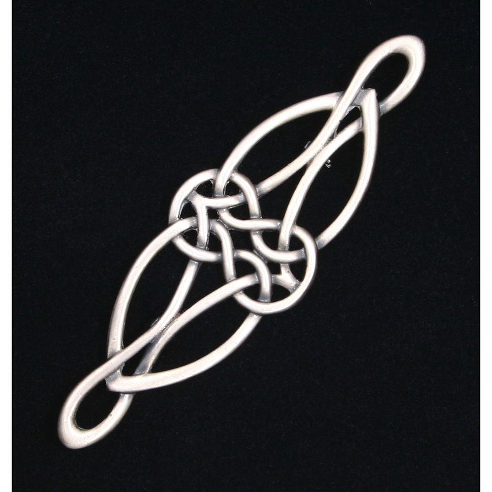 Thumbnail: Carrick Celtic Deco Knot Brooch