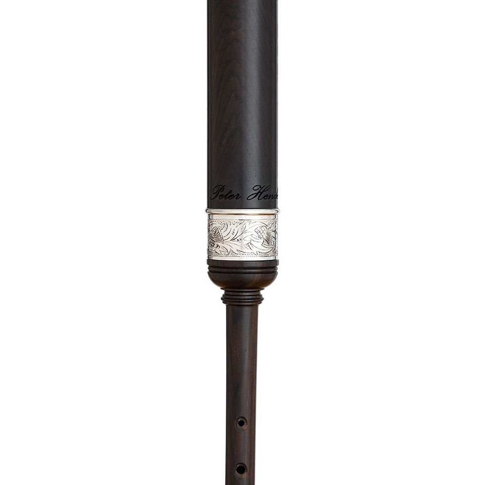 Thumbnail: Peter Henderson Thistle Heritage Silver Blackwood Practice Chanter