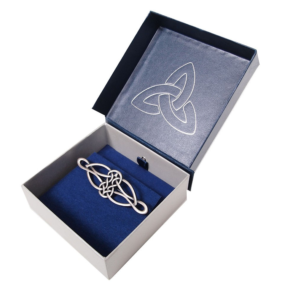 Thumbnail: Carrick Celtic Deco Knot Brooch