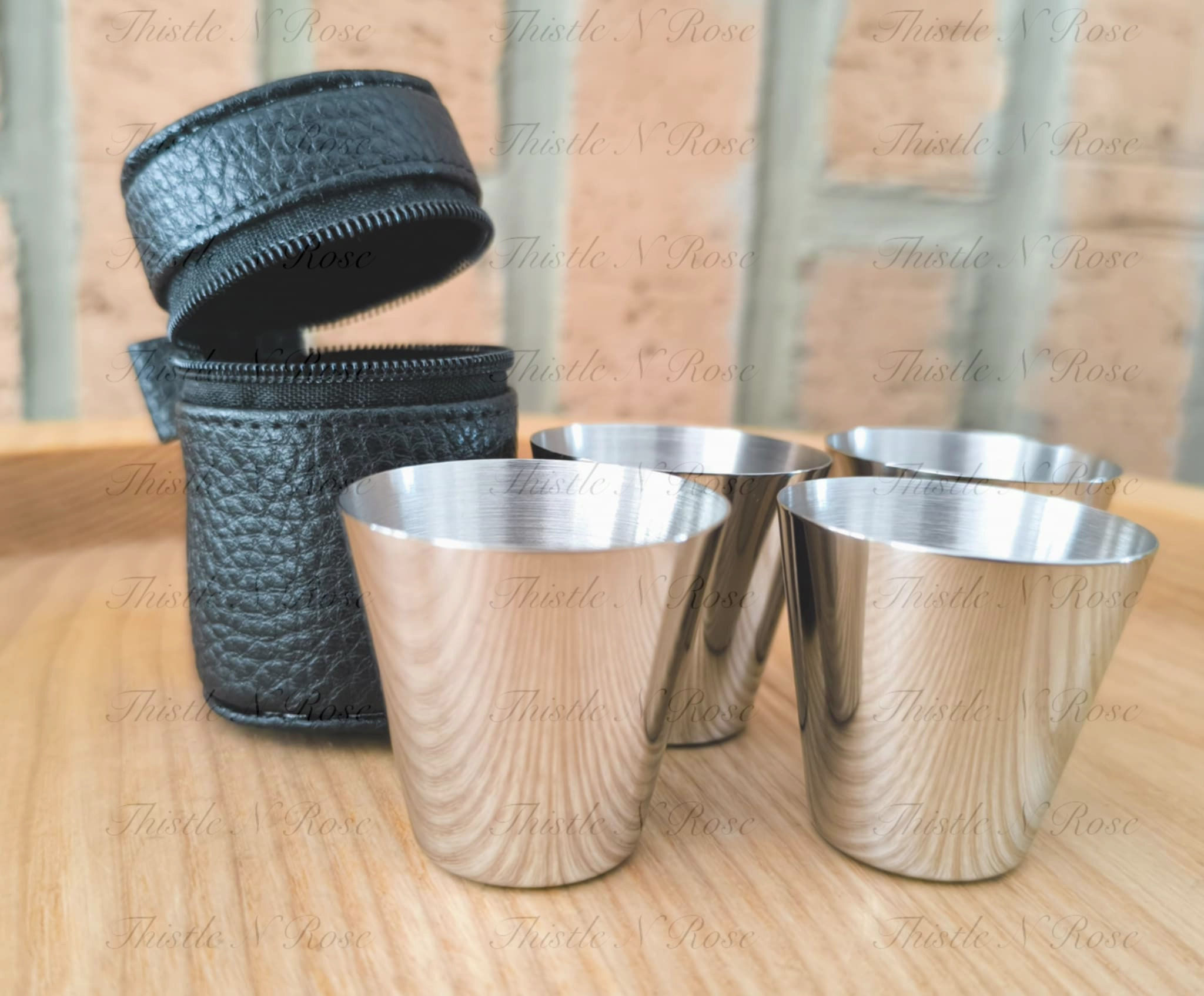 Cups & Pouch - Black