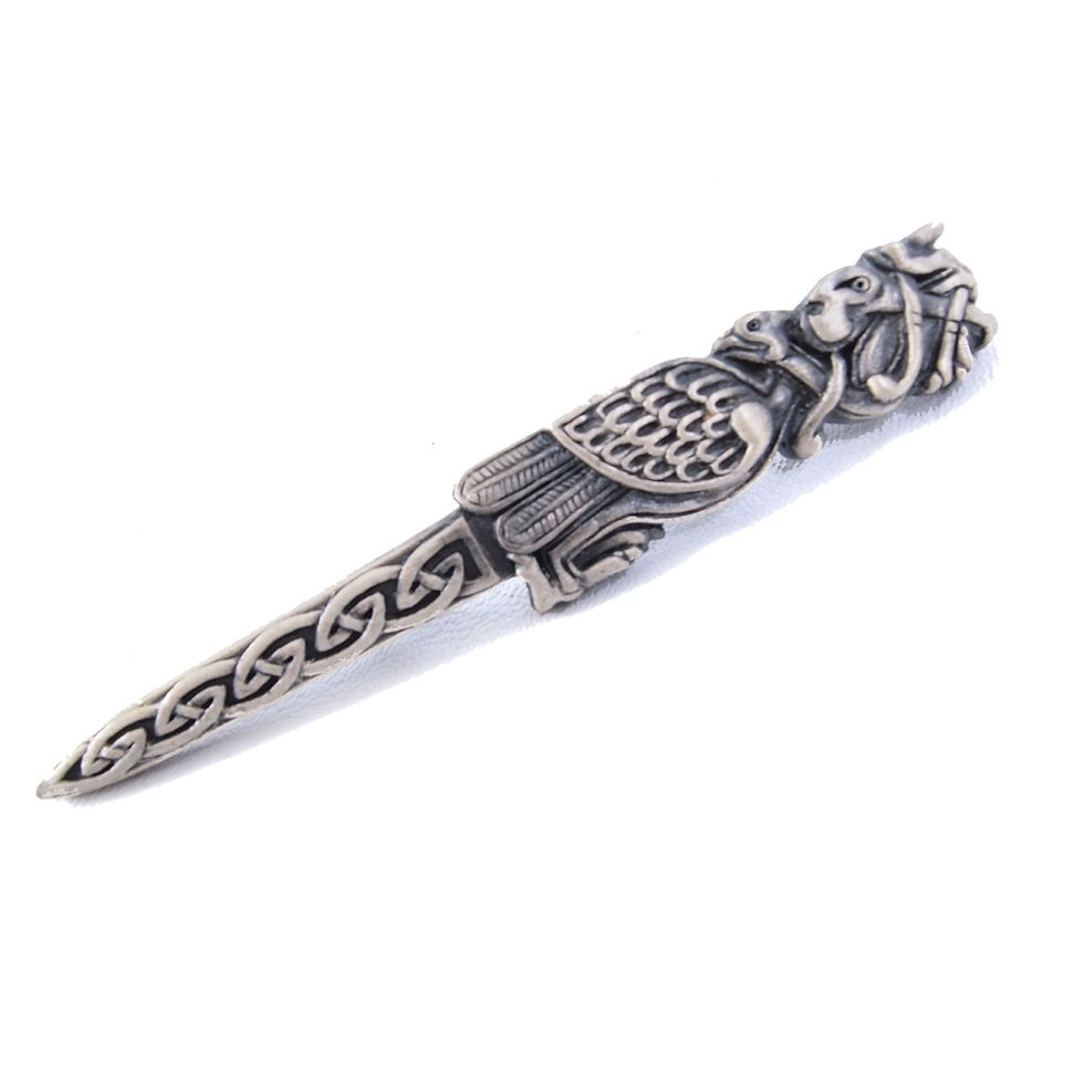 Thumbnail: Book of Kells Bird of Prey Kilt Pin