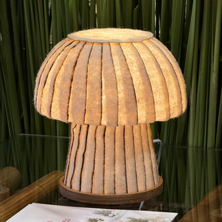 Jasser Studio's Kabu Lamp as one of the decorative pieces at the Sunlight Hotels & Resorts booth