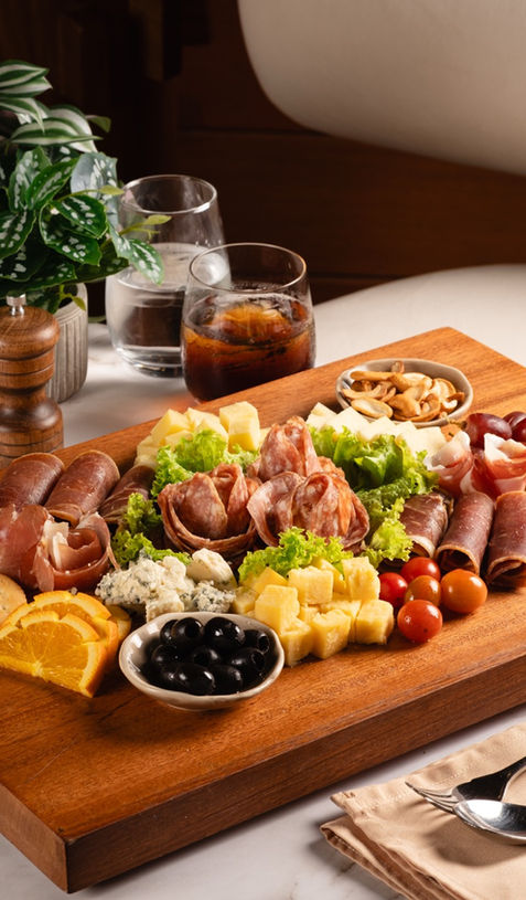 Charcuterie in Ric's Place Whiskey & Cigar Bar at Sunlight Ecotourism Island Resort