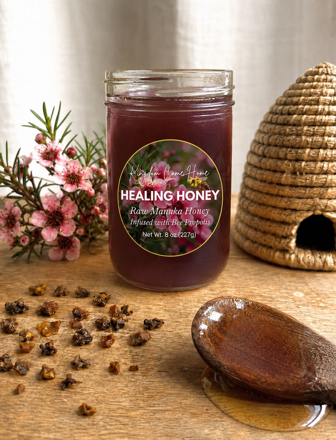 Healing Honey - Raw Manuka Honey Infused with Bee Propolis 