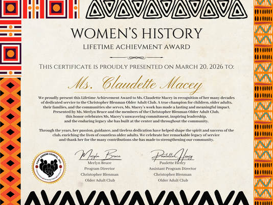Honoring a Legacy of Service: Ms. Claudette Macey Receives Lifetime Achievement Award