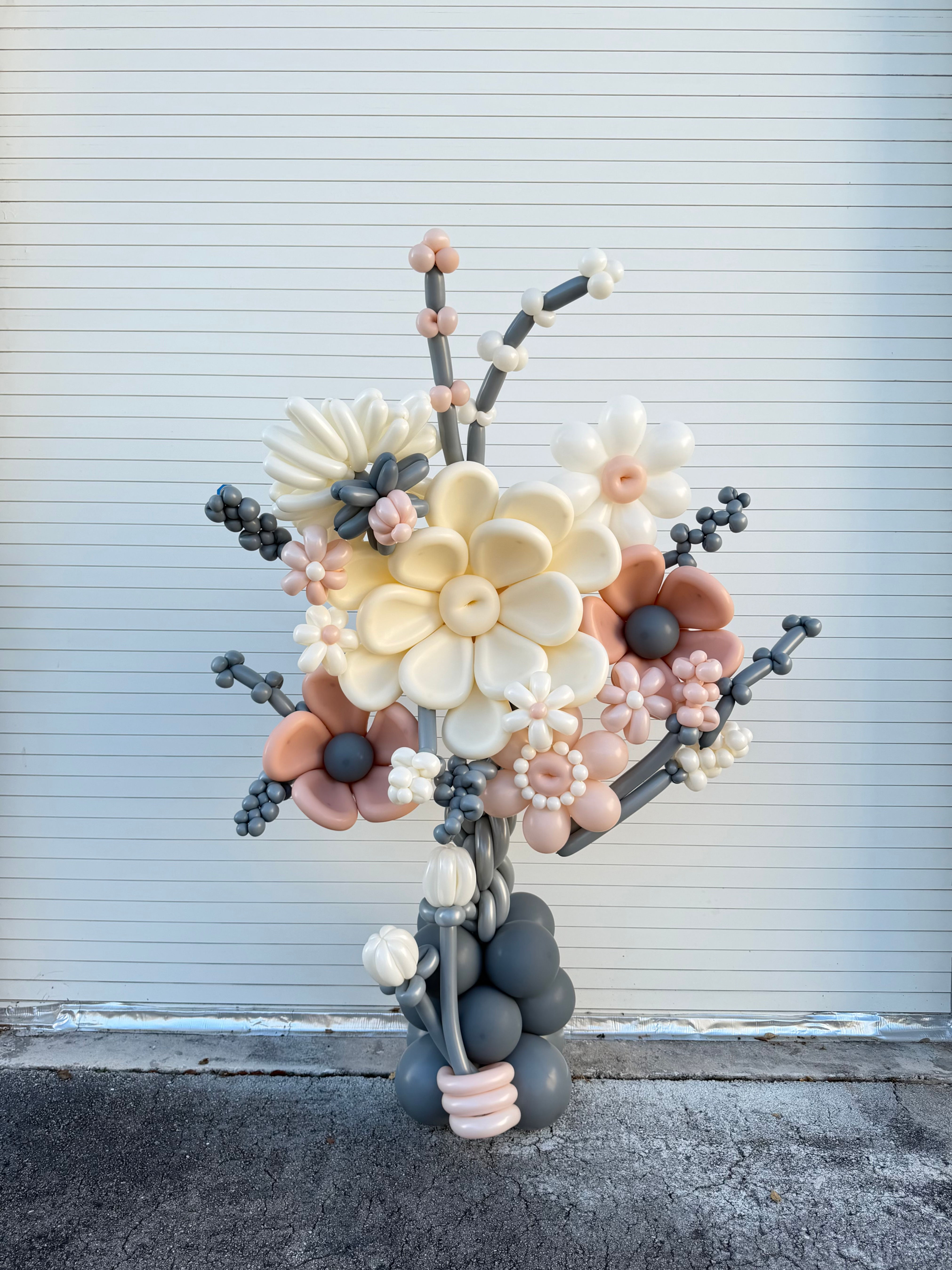 Pandora's Garden Floral Balloon Bouquet - Nudes