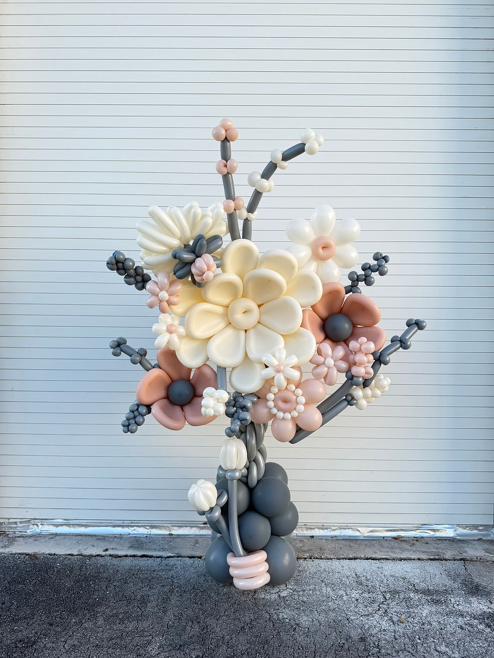Thumbnail: Pandora's Garden Floral Balloon Bouquet - Nudes