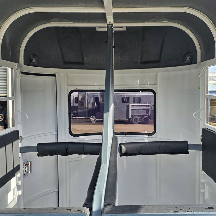 Interior view of the Riviera 2 Horse Straight Load Eco horse float