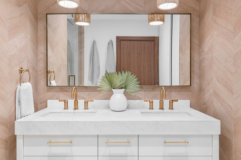 Eclectic Edge Primary Bath Renovation | Studio 790 Interior Design