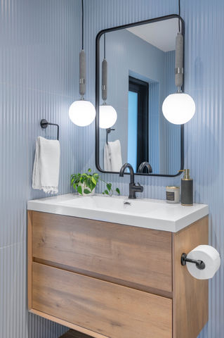 Eclectic Edge Guest Bath Renovation | Studio 790 Interior Design