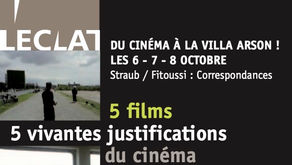 DU CINÉMA À LA VILLA ARSON - 1er épisode