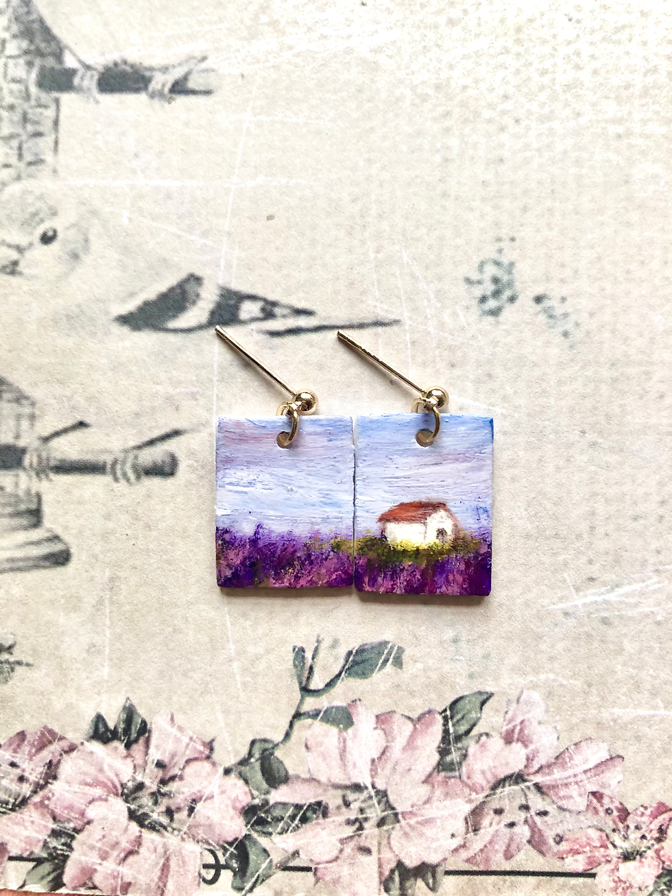 手繪耳環|你的專屬花園