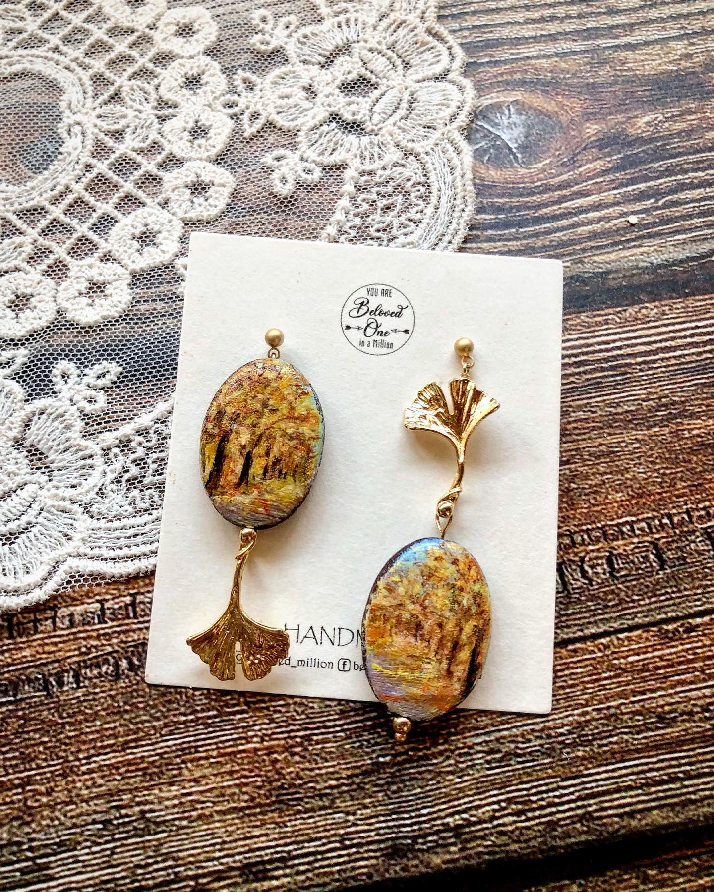 手繪飾品|秋·銀杏