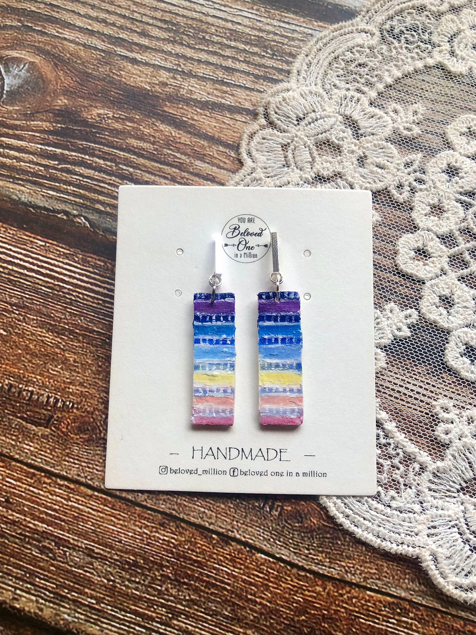 縮圖：手繪飾品｜耳環｜彩虹邨