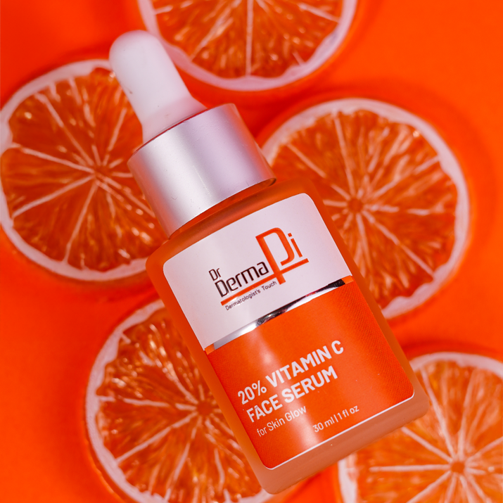 Overhead shot of products with props on textured background