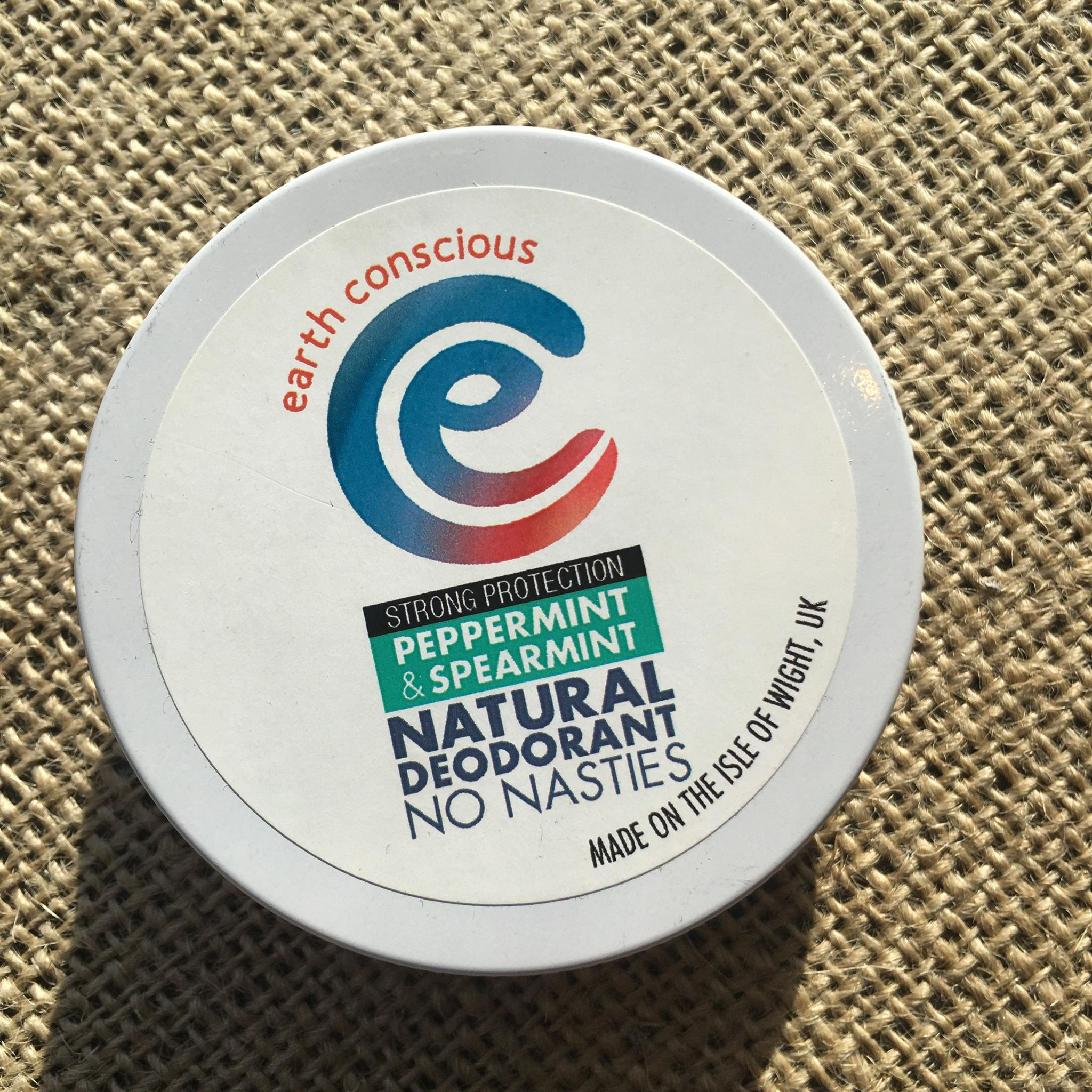 Earth Conscious Deodorant Tin - Peppermint & Spearmint