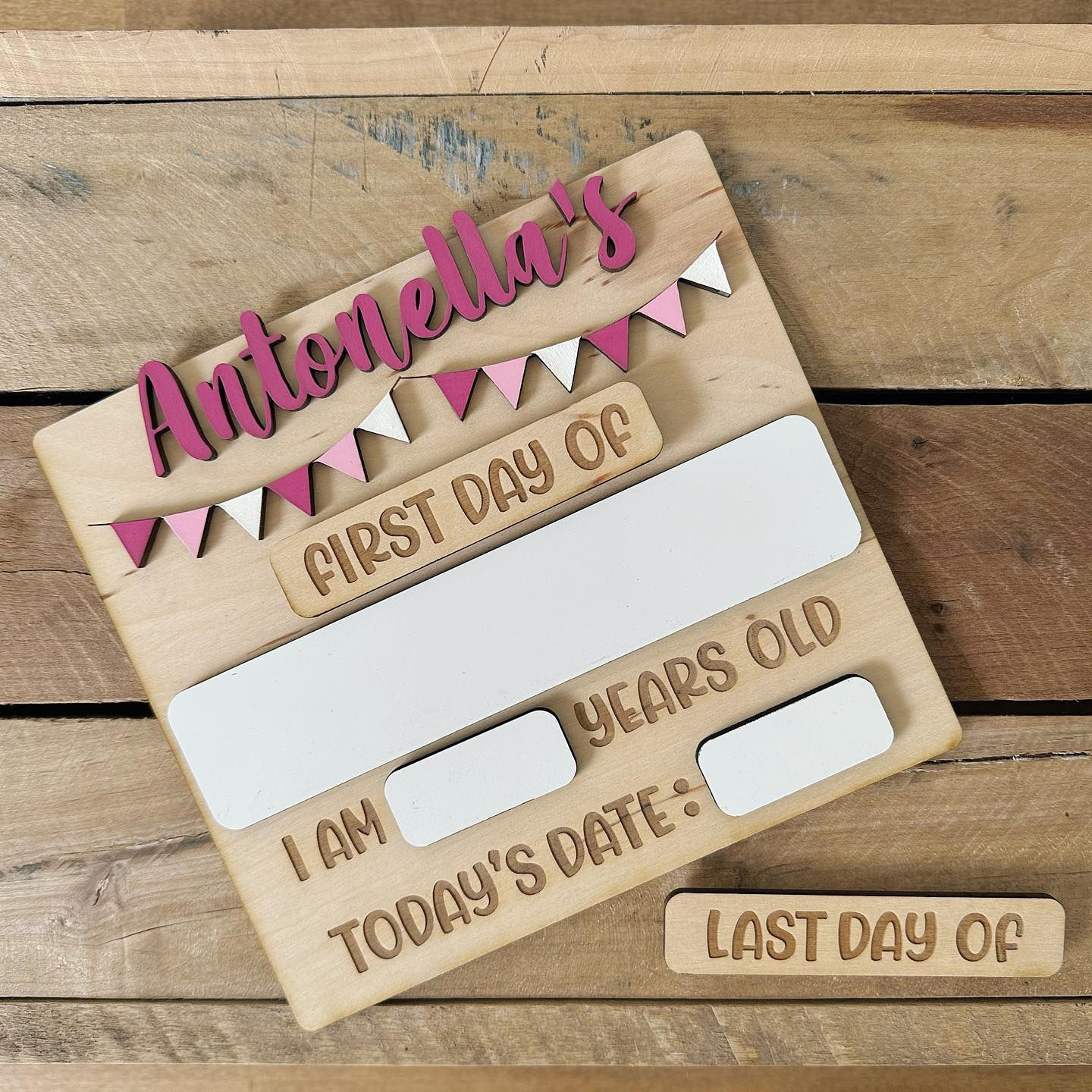 MINI Personalized Back To School Boards